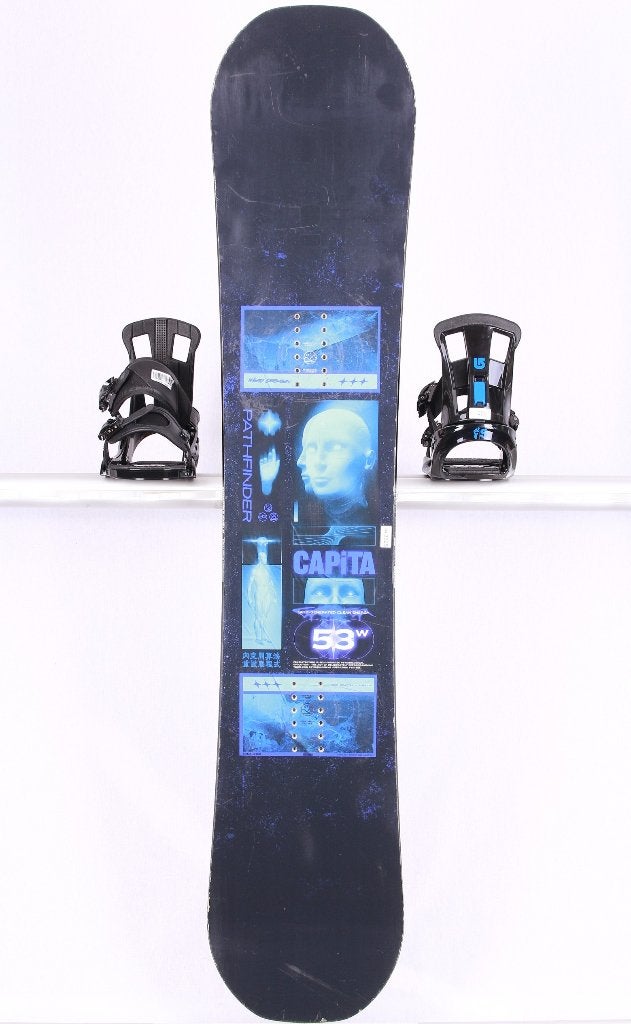 153 cm snowboard CAPITA PATHFINDER WIDE 2024, Black/blue, Sport en Fitness, Verzenden, Gebruikt, Board