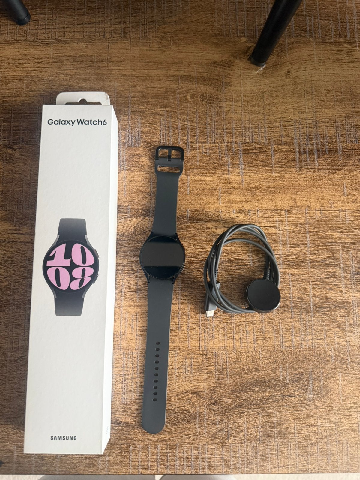 montre Samsung 6, Bijoux, Sacs & Beauté, Montres connectées, Enlèvement, Comme neuf, Noir, Android