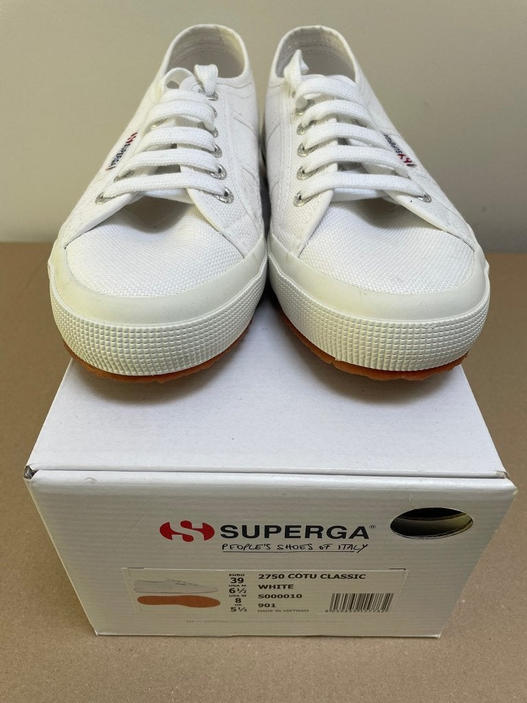 Superga sneakers maat 39 (nieuw!), Neuf, Sneakers et Baskets, Enlèvement, Blanc