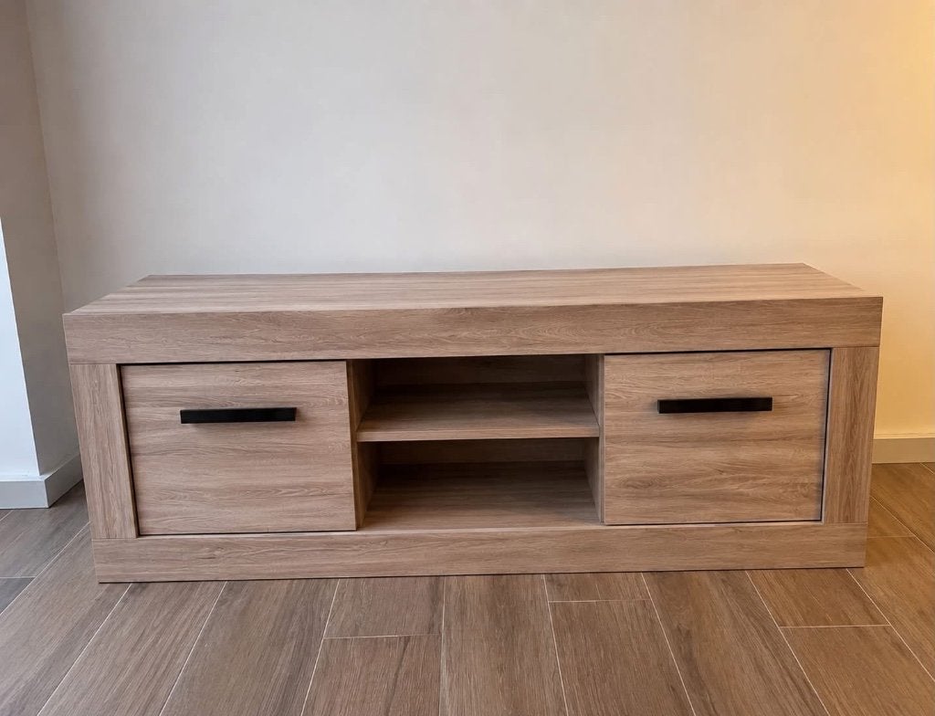 Tv kast, Huis en Inrichting, Ophalen, Eikenhout, 100 tot 150 cm, Eik