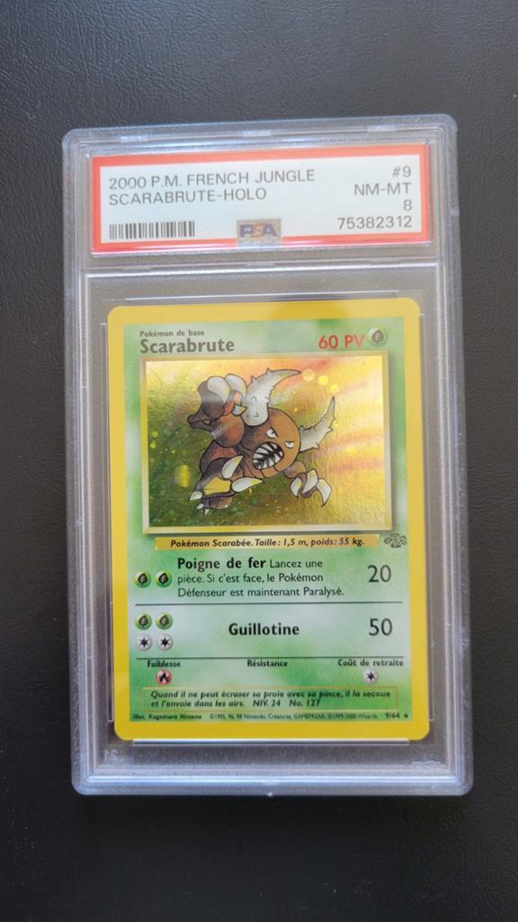 Pokémon PSA 8 Scarabrute 9/64 Édition 2 NM MT  Jungle PCA, Hobby en Vrije tijd, Verzamelkaartspellen | Pokémon, Zo goed als nieuw