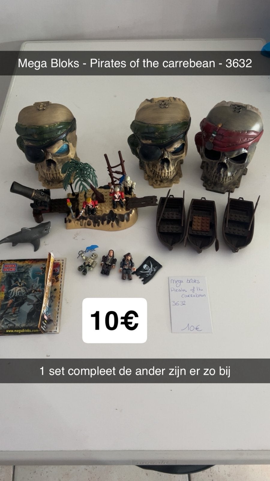 Mega bloks pirates of the carrebean 3632, Kinderen en Baby's, Speelgoed | Bouwstenen, Ophalen, Gebruikt, Megabloks