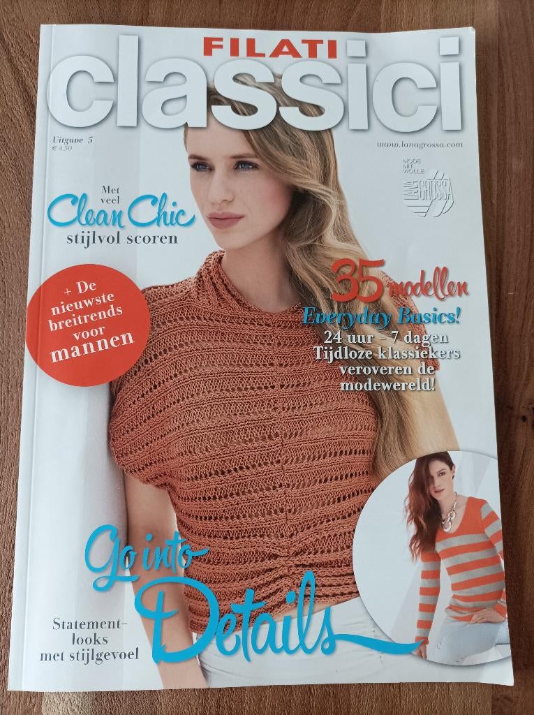 Breiboek Filati classici 5, Hobby en Vrije tijd, Ophalen, Zo goed als nieuw, Breien, Patroon of Boek