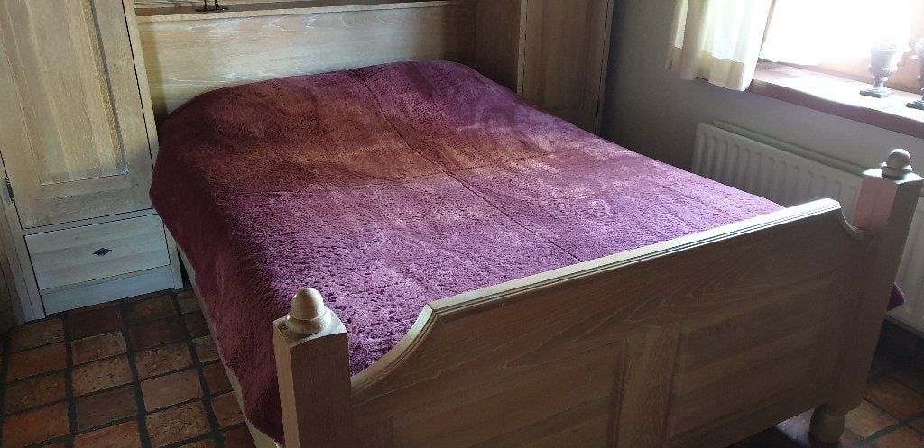 Bedsprei, Gebruikt, Paars, Tweepersoons, Ophalen of Verzenden
