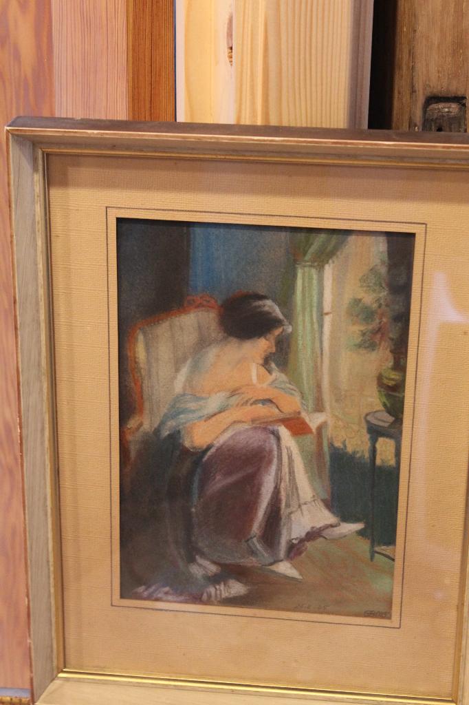 G. Bovy. Femme à la lecture. 1925., Enlèvement ou Envoi