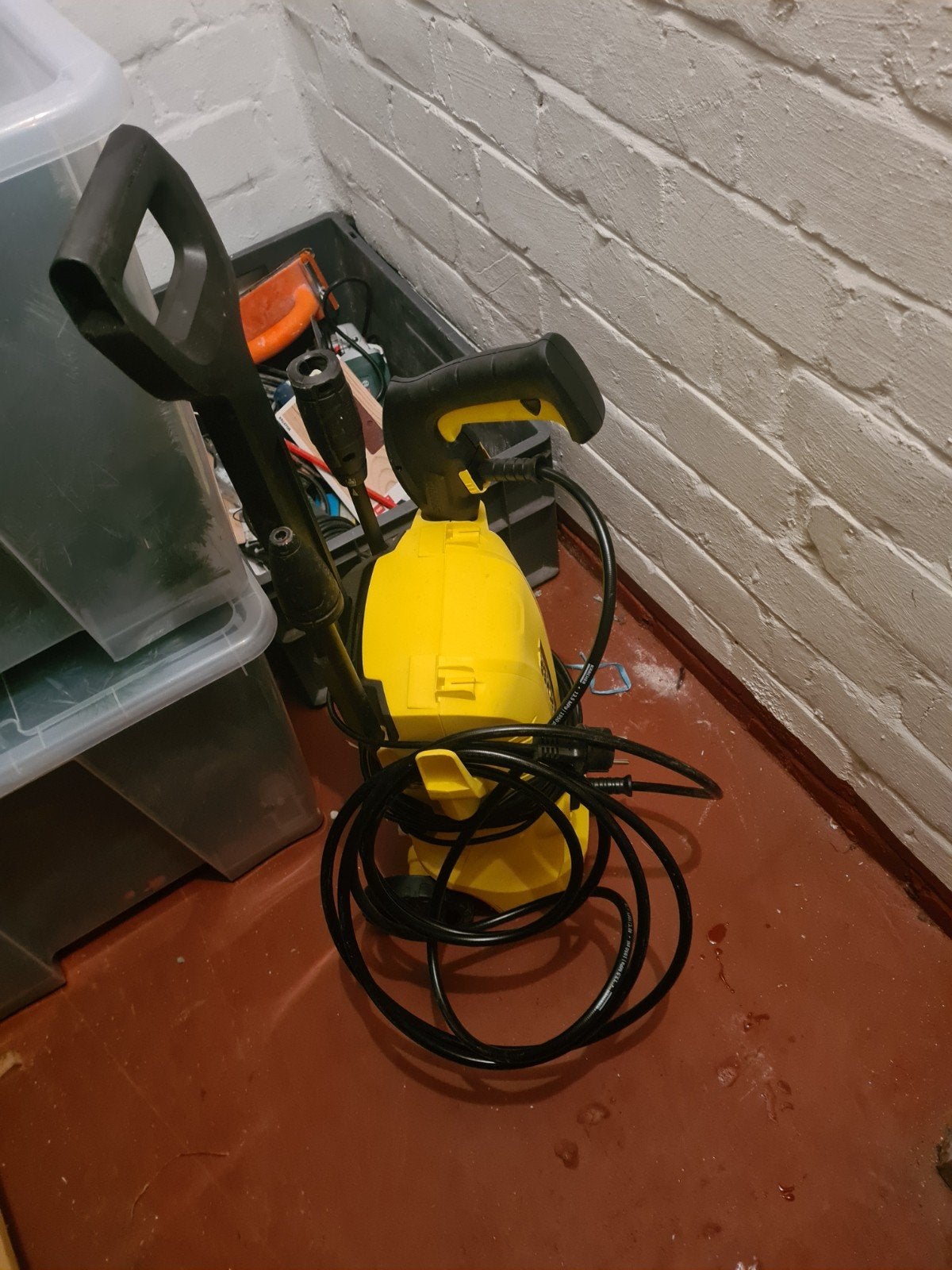 Hoge druk reiniger Karcher, Ophalen