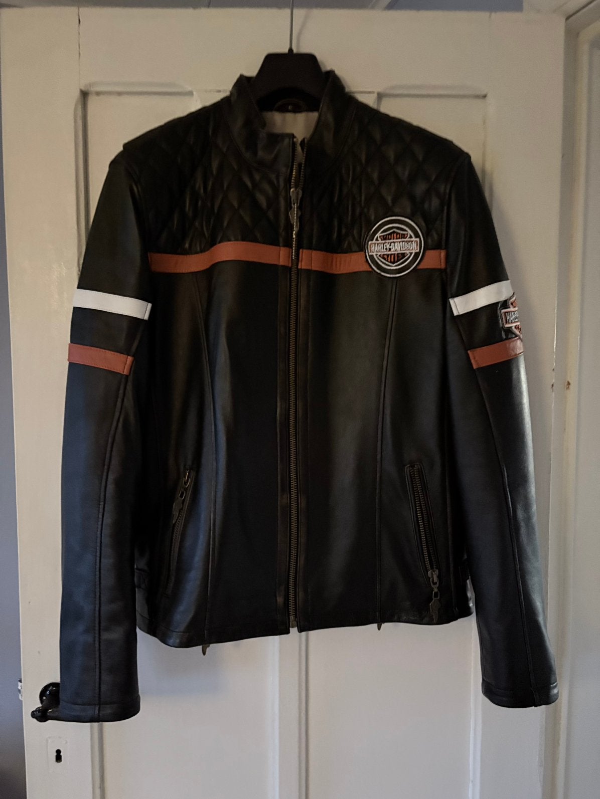 Lederen Harley Davidson jas, Motoren, Ophalen, Nieuw zonder kaartje, Heren, Jas | leer