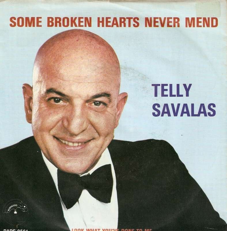 single Telly Savalas - Some broken hearts never mind, Cd's en Dvd's, 7 inch, Ophalen of Verzenden, Zo goed als nieuw, Pop