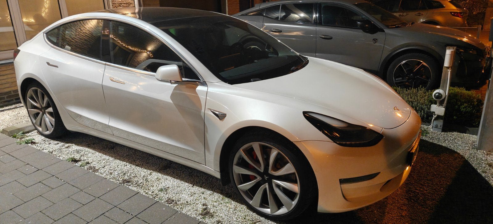 Tesla model 3 performance 513Pk, Auto's, Tesla, 4 deurs, Wit, Leder, Elektrisch