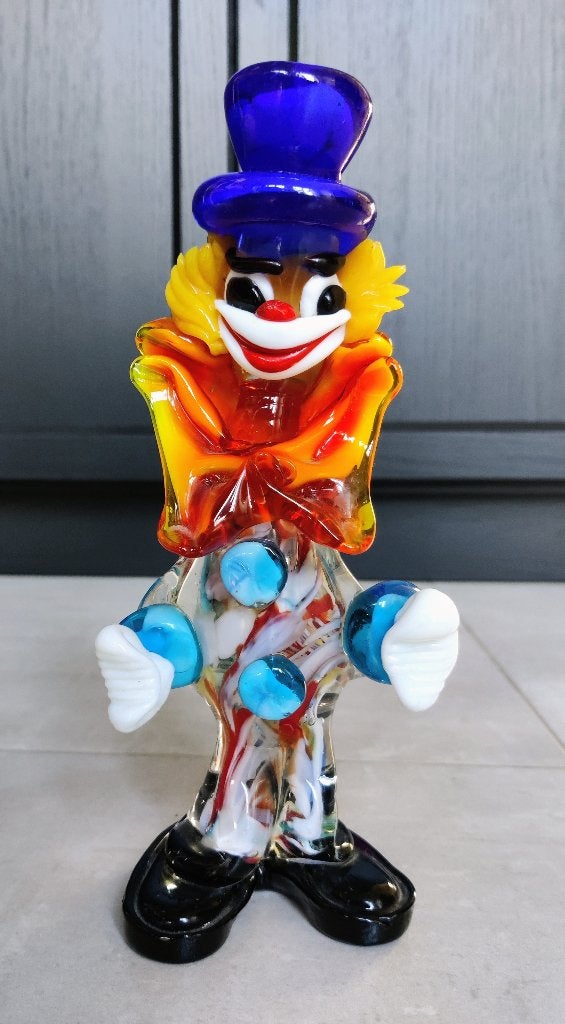 echt murano glaswerk - clown, Antiek en Kunst, Ophalen of Verzenden