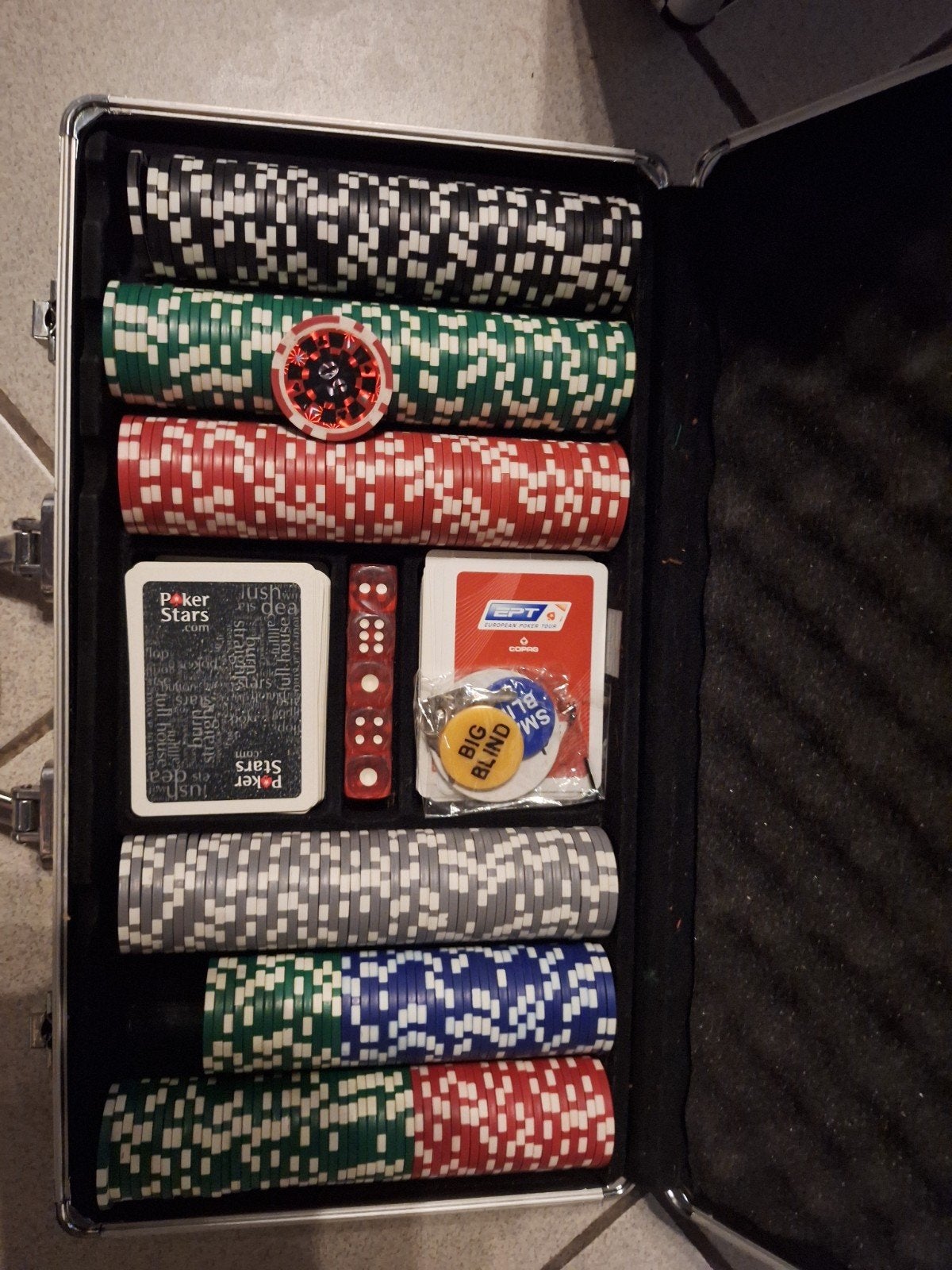 pokerchips, Verzamelen, Ophalen