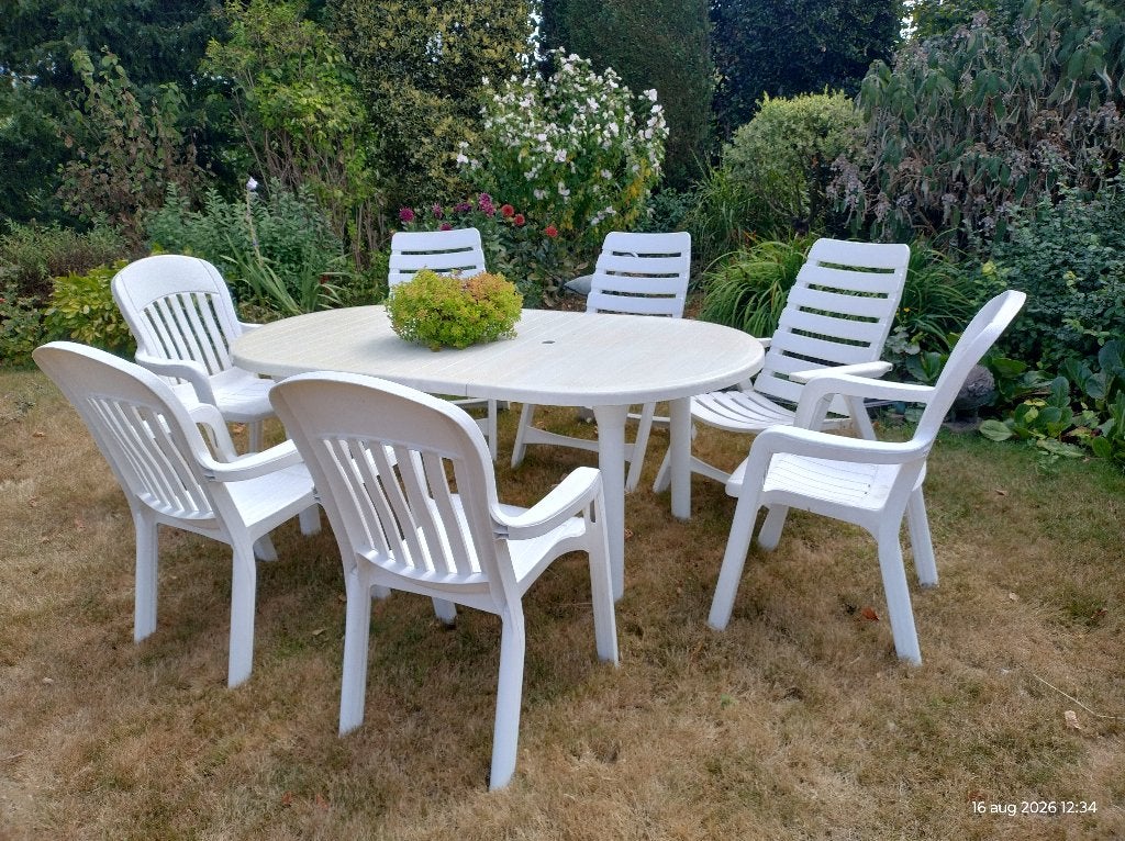 TUINSET, Tuin en Terras, Ophalen, Kunststof, Eettafel, Tuinset