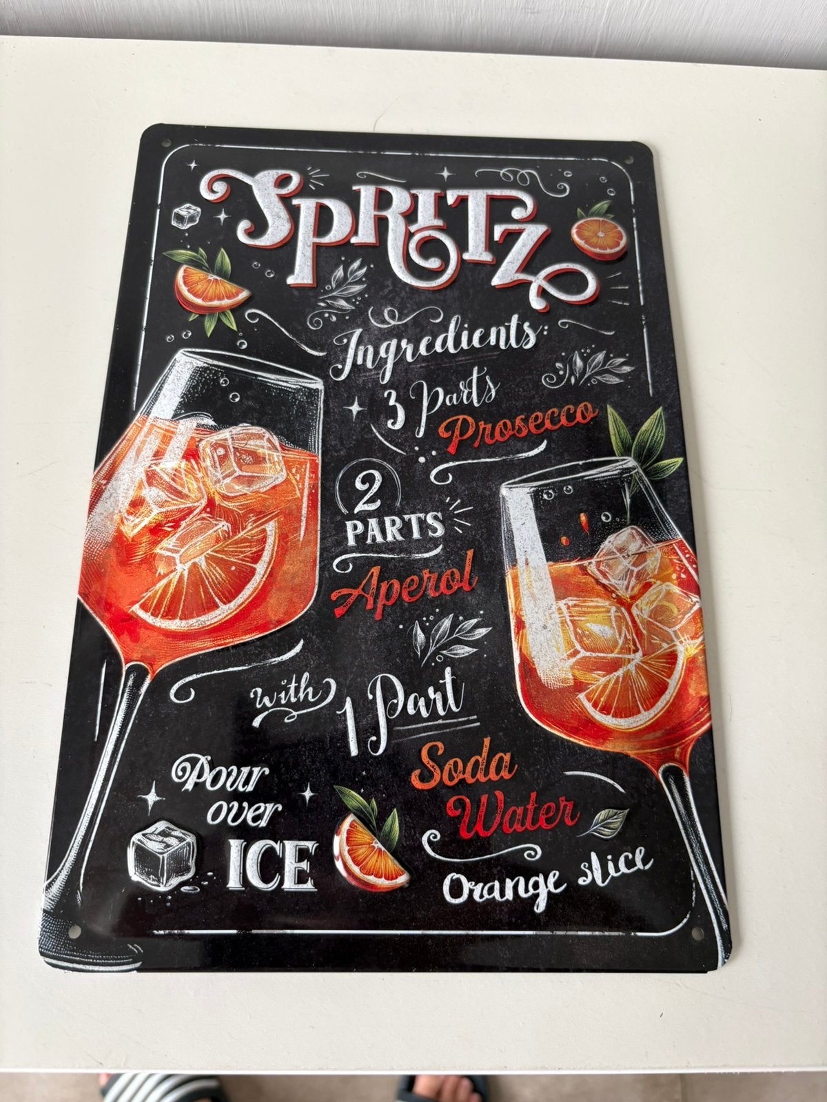 Plaque métallique « APÉROL SPRITZ » (30/20 cm), Collections, Enlèvement ou Envoi, Neuf