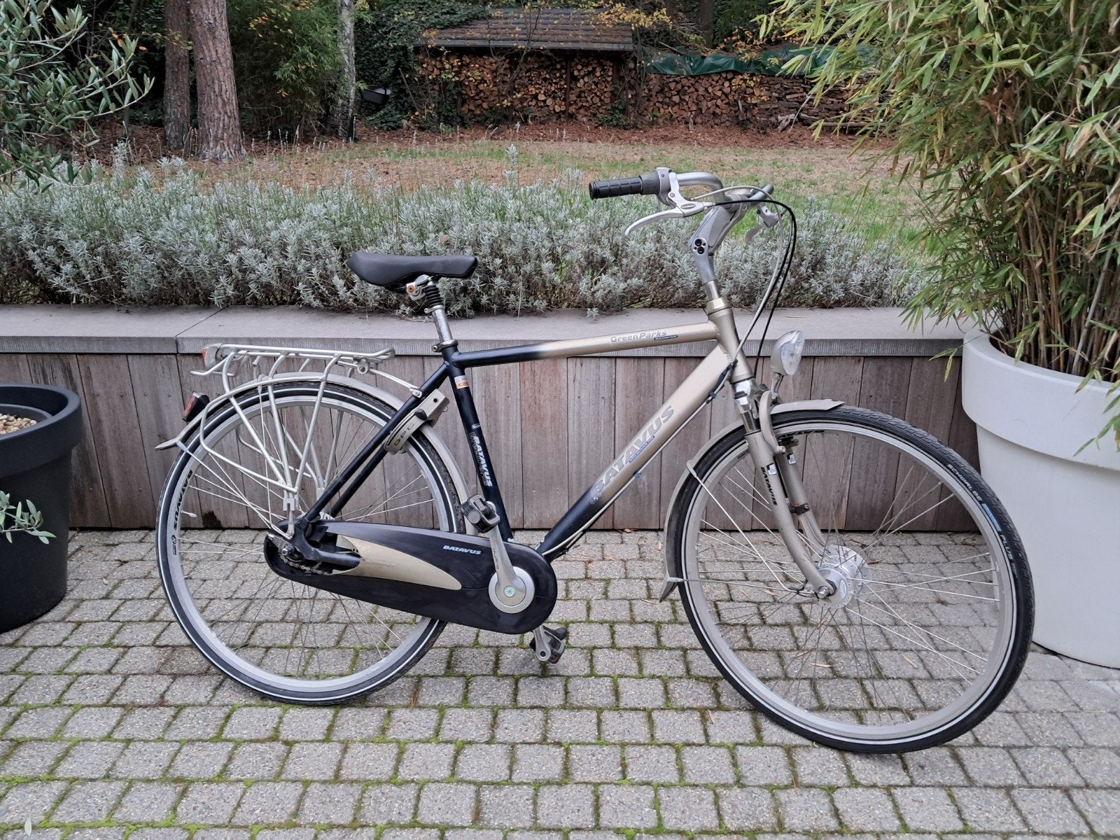 topstaat herenfiets Batavus Green Parks maat 53 nexus 8t, Ophalen, Gebruikt, Velgrem, Versnellingen