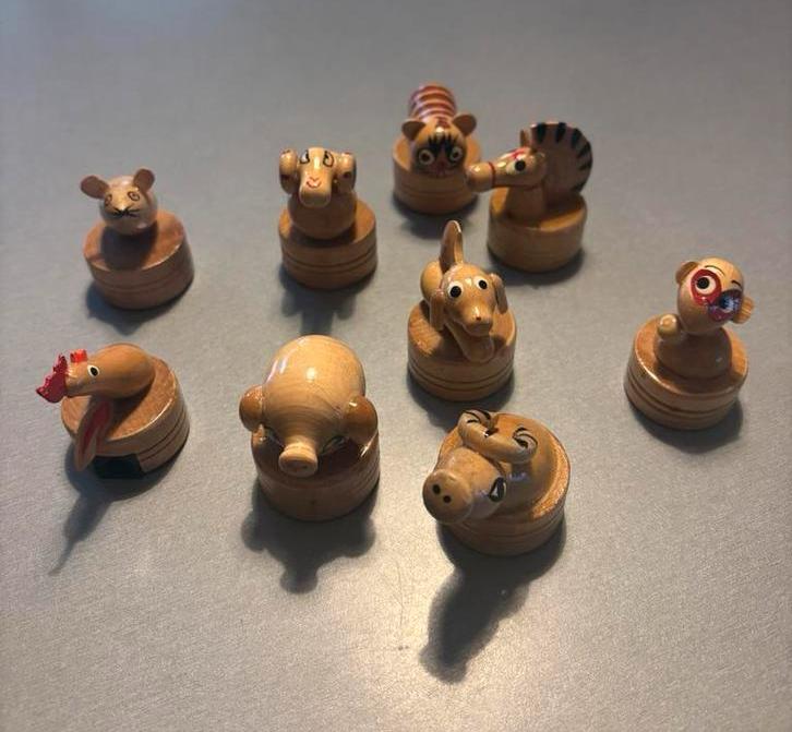 9 houten scherpers, Verzamelen, Ophalen of Verzenden, Zo goed als nieuw