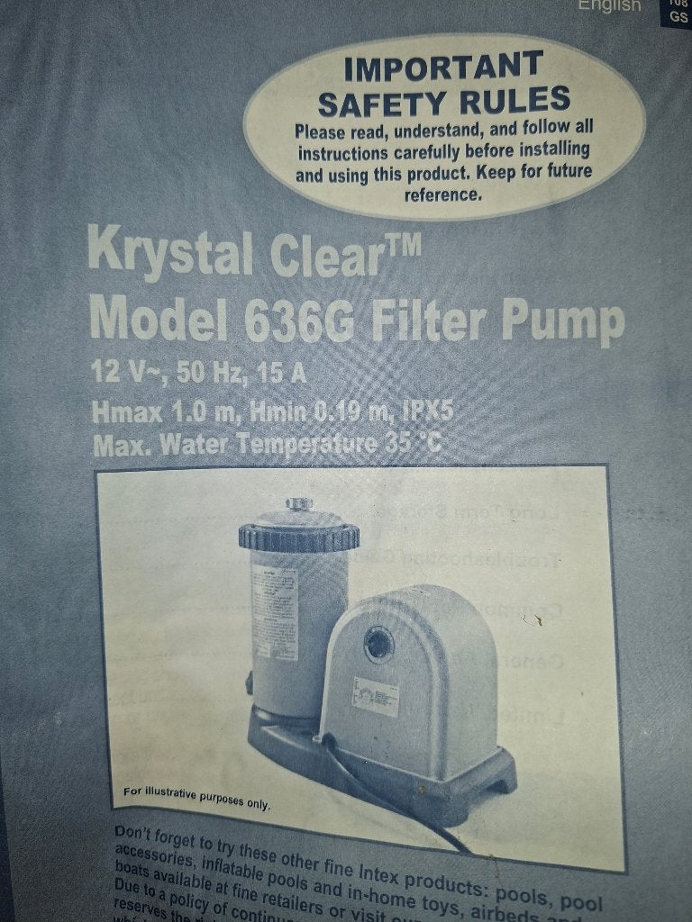 te koop zwembad intex toebehoren, Ophalen, Gebruikt, Filter