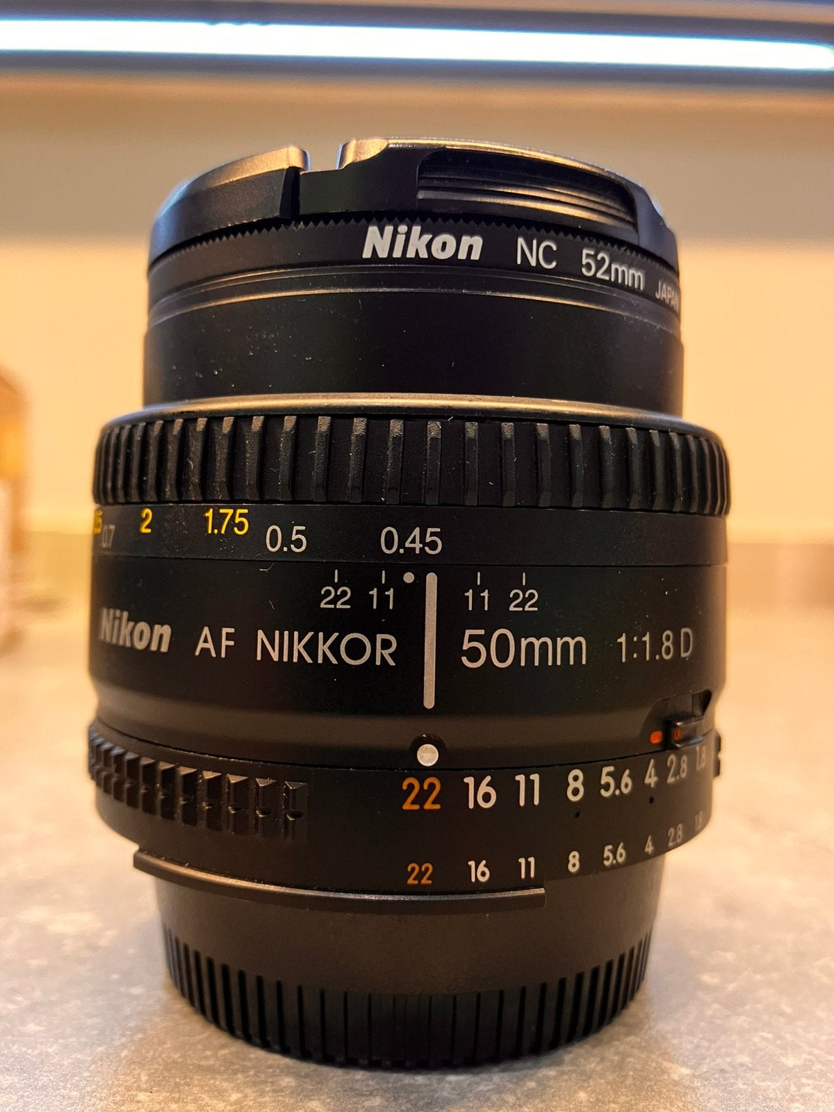 Nikon AF Nikkor 50mm f/1.8D, Audio, Tv en Foto, Ophalen of Verzenden, Zo goed als nieuw, Nikon