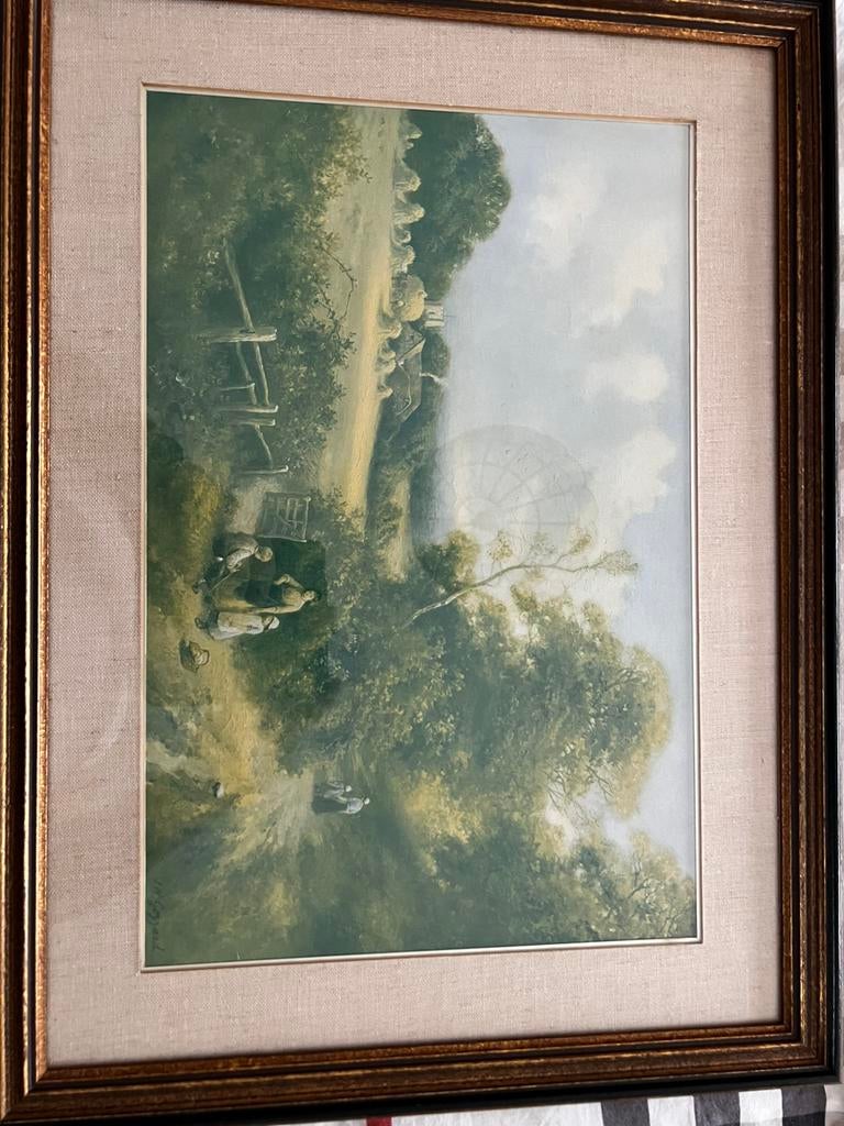 Tekening/schilderij perfecte staat - zie ook tweede gelijke, Antiek en Kunst, Kunst | Schilderijen | Klassiek, Ophalen