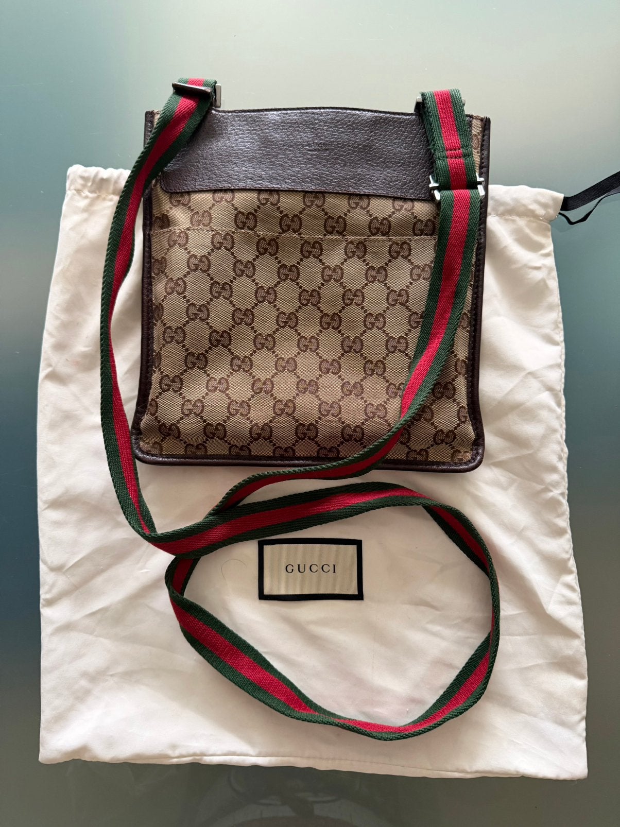 Sac à bandoulière Gucci GG, Envoi, Comme neuf, Beige, Sac à bandoulière