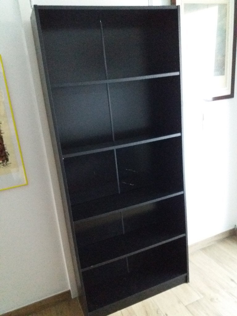 Bibliothèque IKEA BILLY noir, Maison & Meubles, Avec tablette(s), Moins de 25 cm, Utilisé, 50 à 100 cm