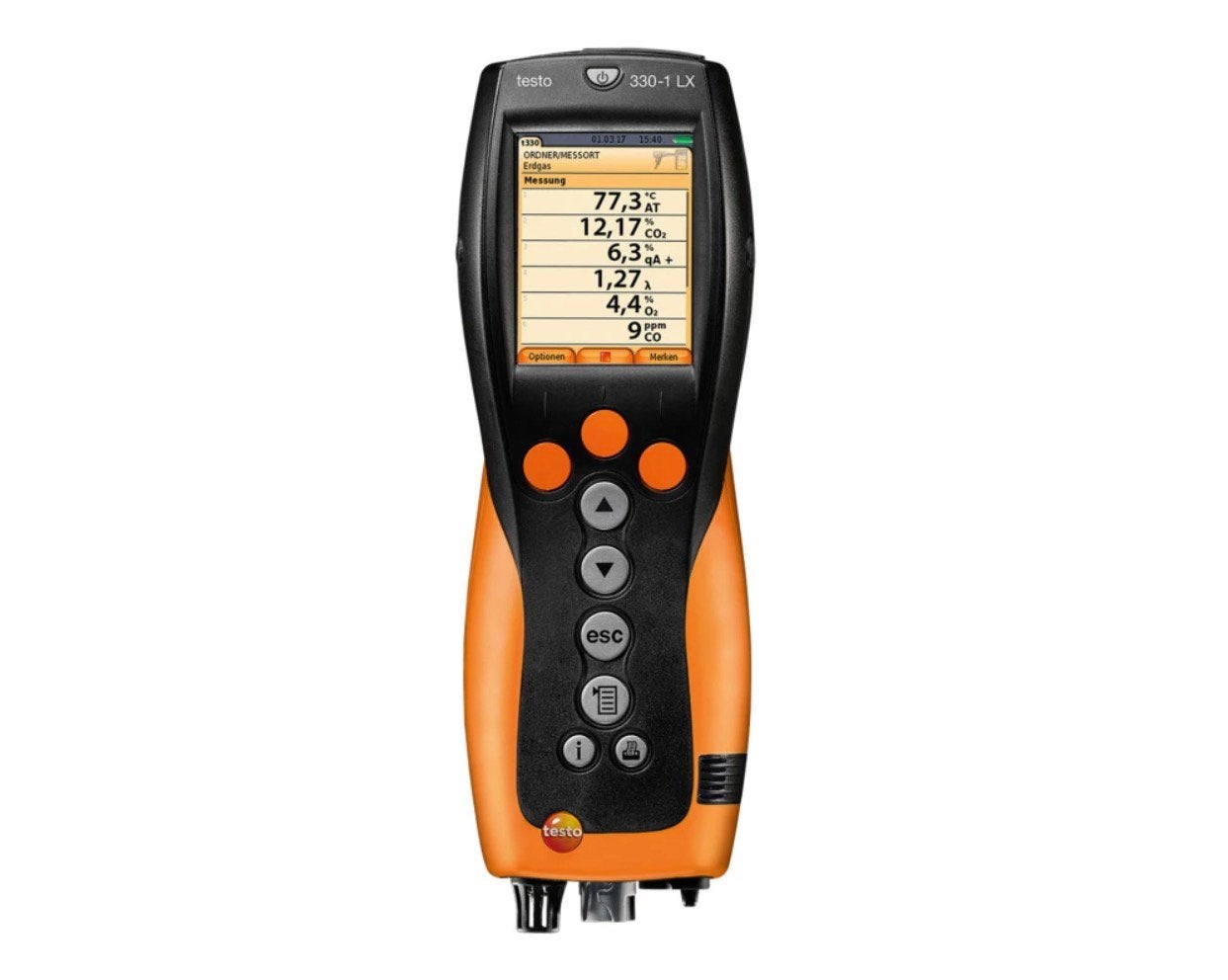 Testo 330, Ophalen