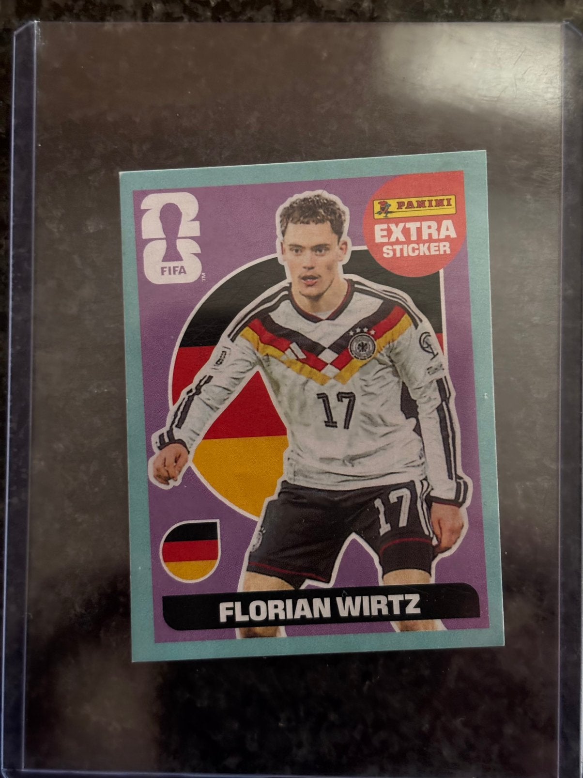 Panini Fifa world cup 2026 Misdruk Wirtz Extra sticker, Verzenden, Zo goed als nieuw, Sticker