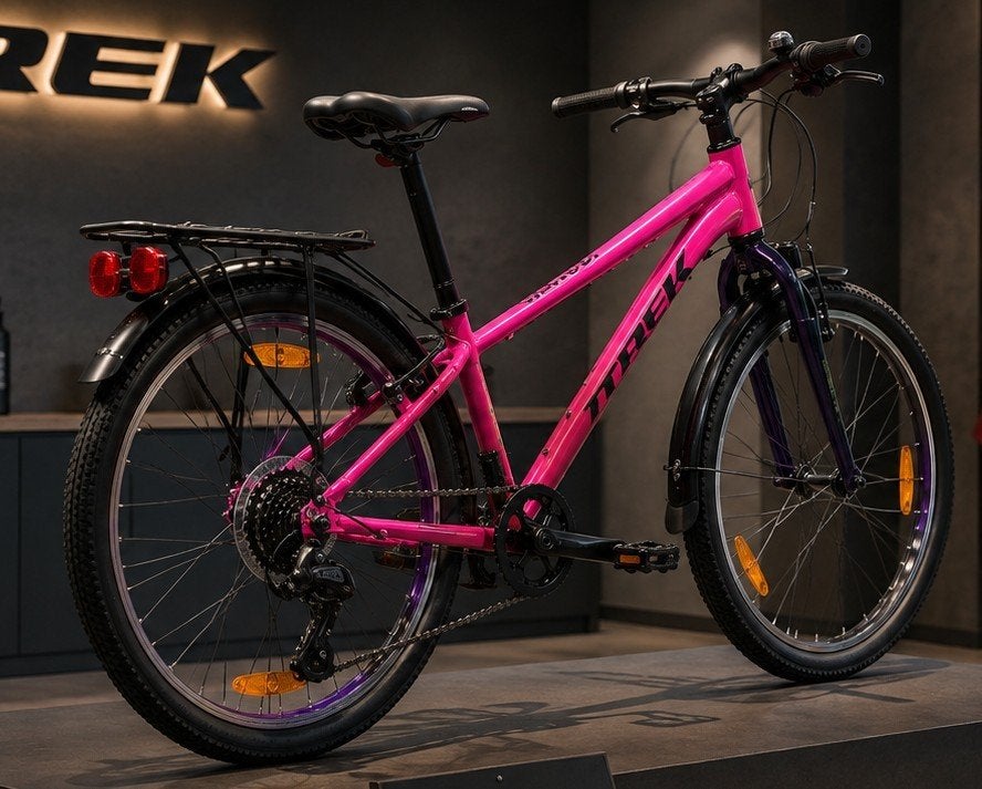 DEMO MODEL TREK Kinderfiets., Ophalen, Velgrem, Versnellingen, Zo goed als nieuw