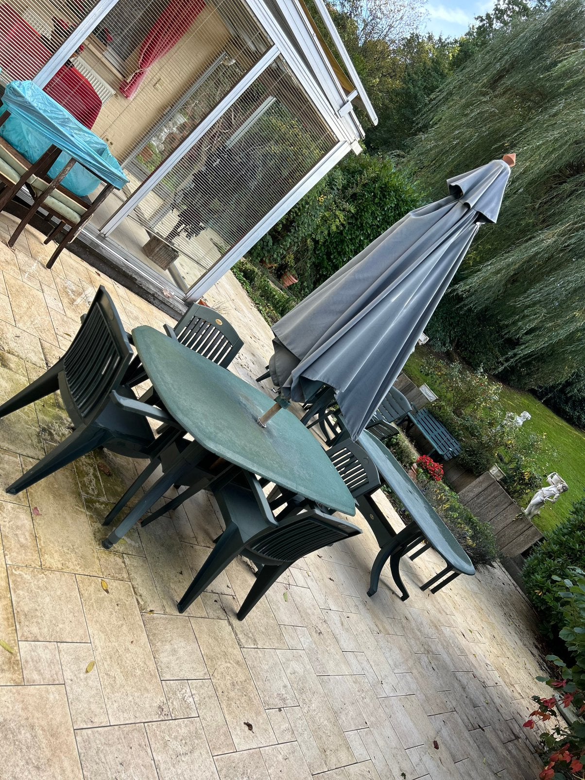 Table & 4 chaises, Ophalen, Gebruikt