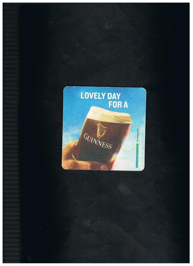 TAPIS À BIÈRE GUINNESS, Envoi, Neuf, Sous-bock