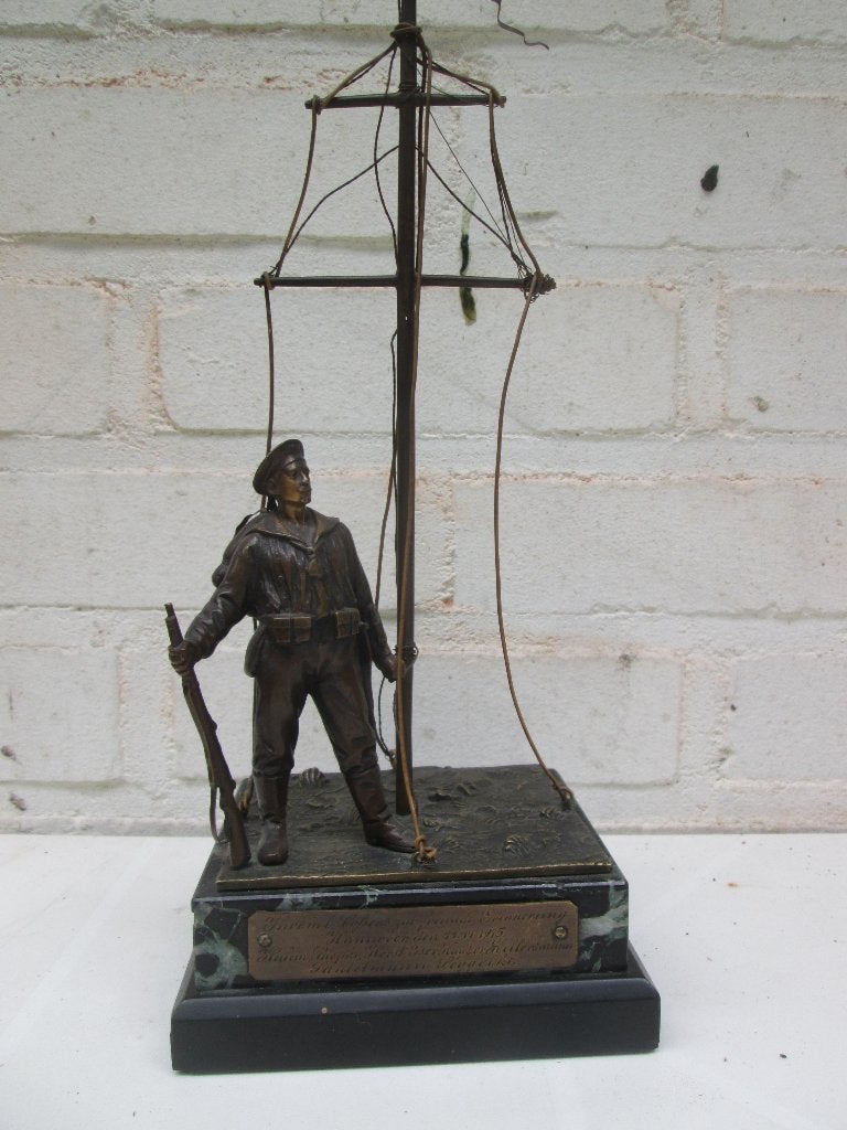 Bronzen beeld Duitse keizerlijke marine 11/11/ 1915, Ophalen of Verzenden, Marine