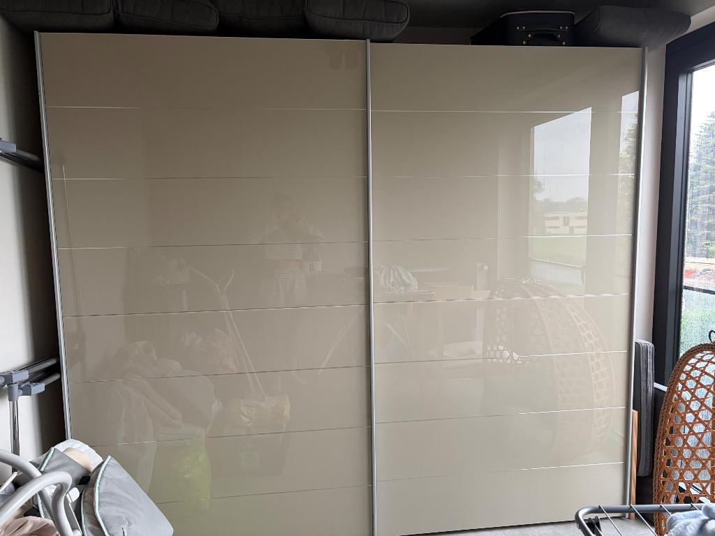 Kleerkast, Glazen kast, Comme neuf, 100 à 150 cm, Enlèvement