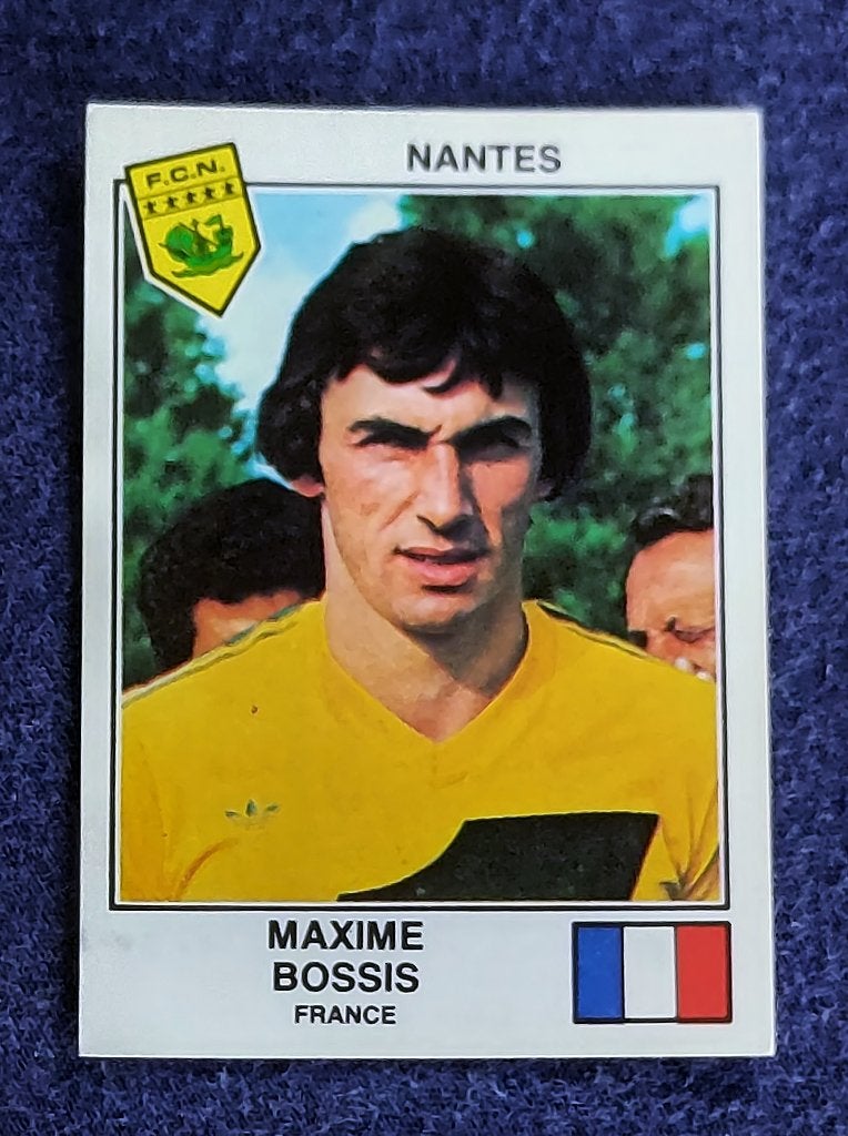 Panini sticker card voetbal EK Euro 1979 - Maxime Bossis ', Ophalen of Verzenden, Nieuw, Sticker