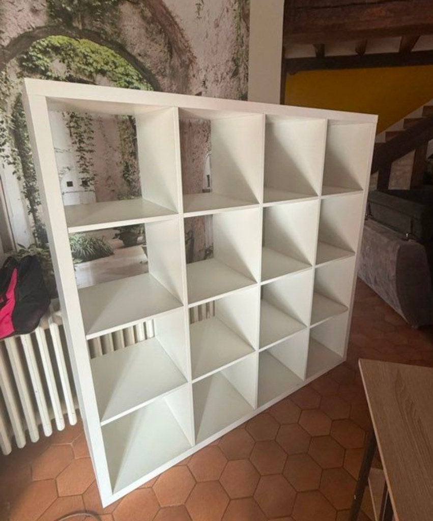 IKEA kallax blanc 16 cases (4X4), Enlèvement, Utilisé