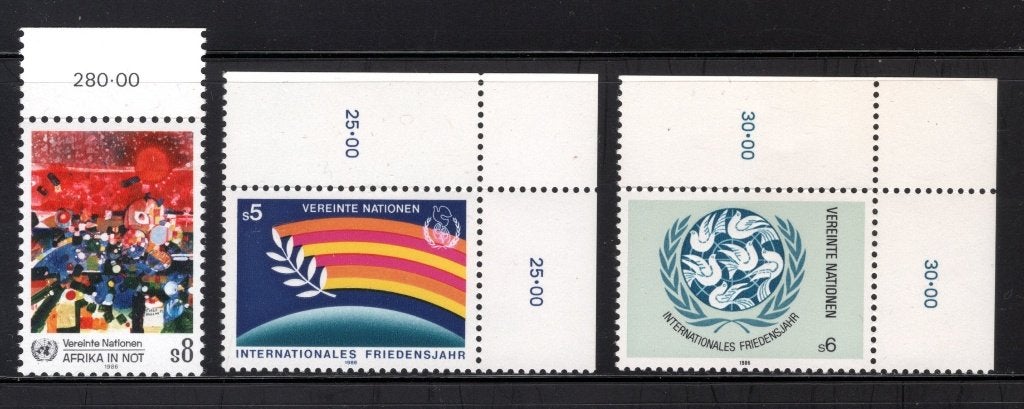 NATIONS UNIES - VIENNE Année 1986 MNH, Envoi, Autres pays, Non oblitéré
