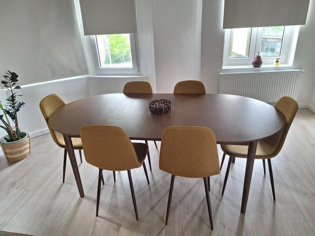 Eettafel + 6 stoelen, Ophalen, Zo goed als nieuw