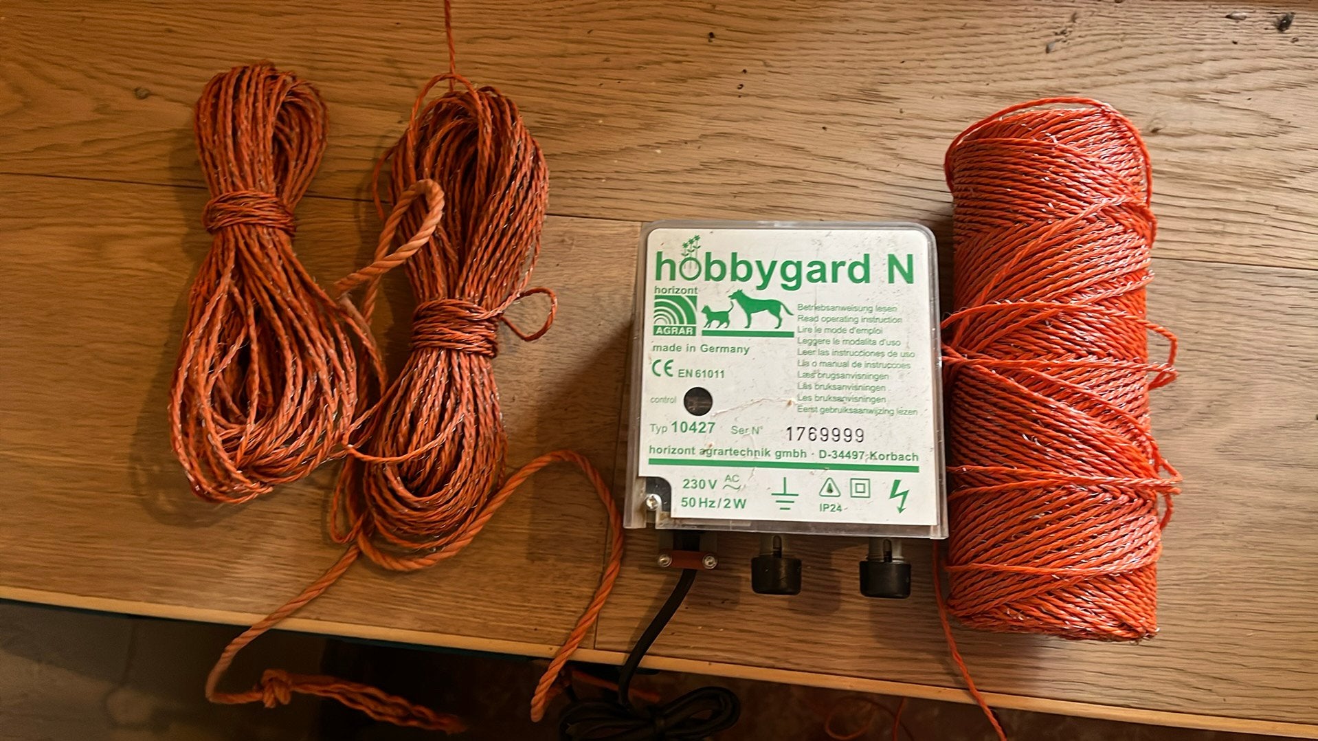 Elektrische omheining tegen honden, Ophalen, Gebruikt