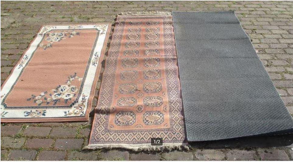 3 oude Tapijten, Ophalen of Verzenden