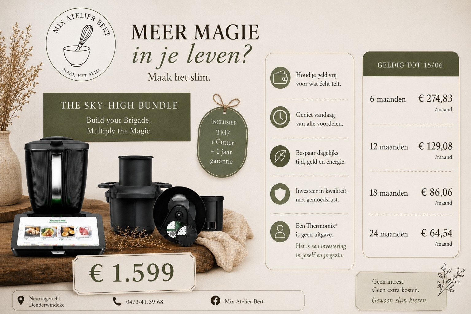 Thermomix demodagen  juni, Ophalen