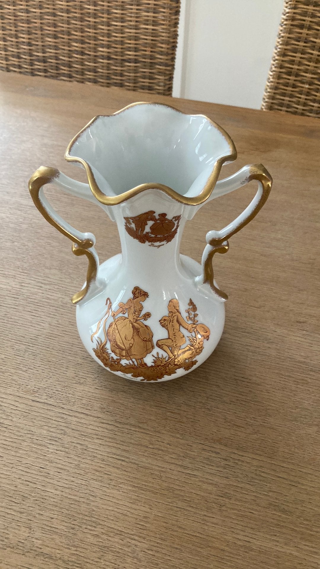 Porselein de Limoges - 21 cm hoog - Aalter 9880, Antiek en Kunst, Antiek | Vazen, Ophalen