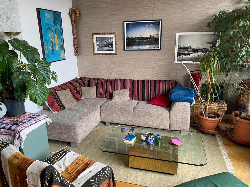Tapis Linie Design vert 200x300 cm, Ophalen, En laine, uni., 200 cm of meer, Rechthoekig