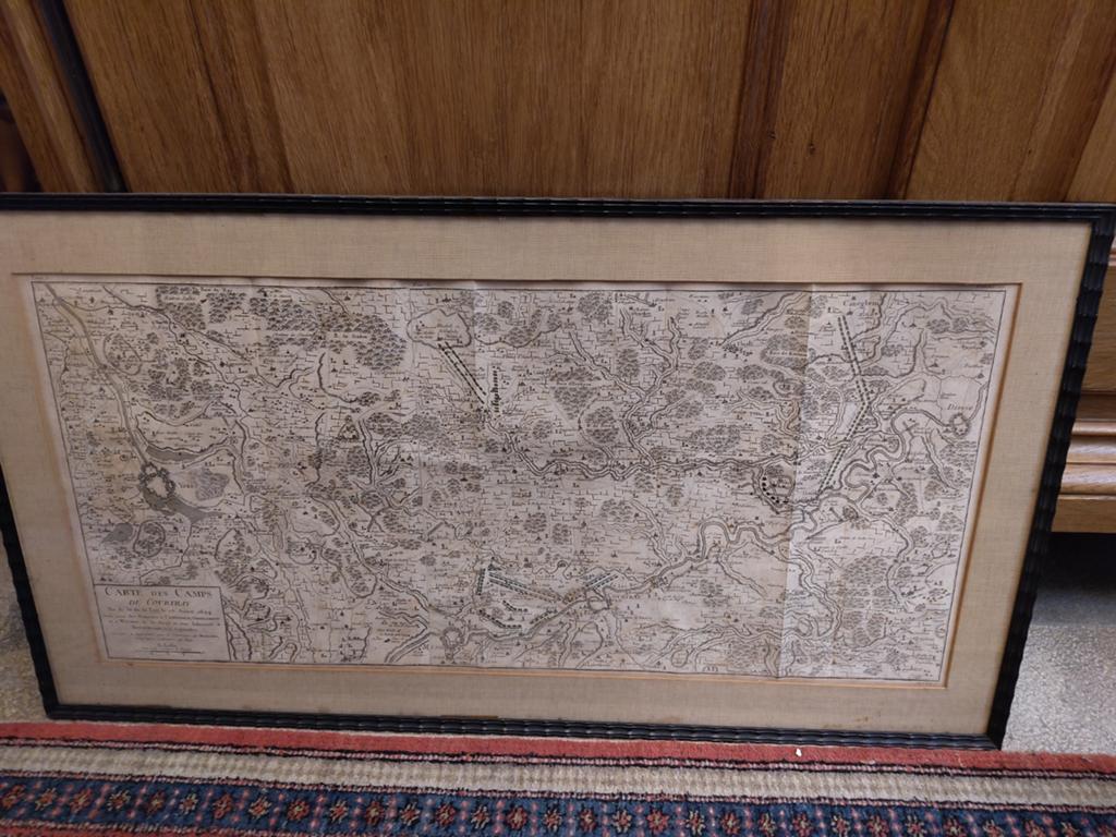 Oude kaart “Carte des Camps de Courtray”, Ophalen