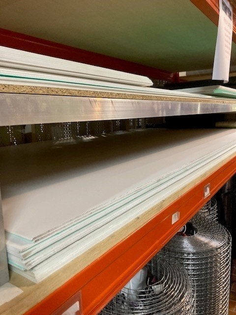 promo witte en zwarte pvc platen, Bricolage & Construction, Plaques & Panneaux, Enlèvement, Neuf, Autres matériaux, Moins de 20 mm
