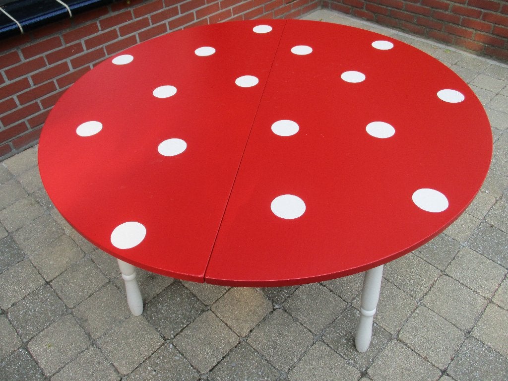 Houten kindertafel "paddestoel", Ophalen, Gebruikt, Tafel(s)