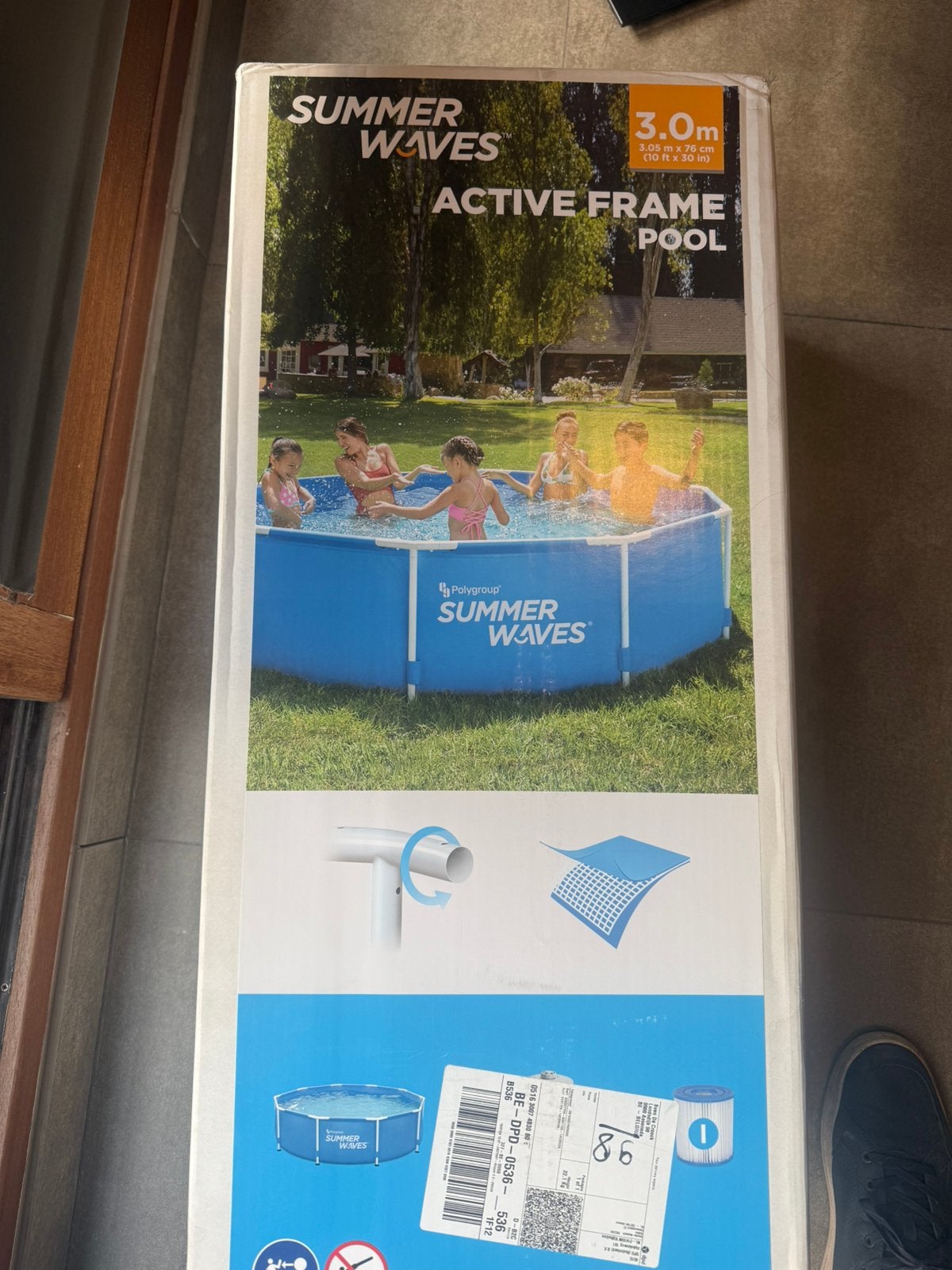 Nieuw Rond Zwembad 3,05m x 76cm hoogte, Jardin & Terrasse, Piscines, Neuf, 200 à 400 cm, Rond, Enlèvement