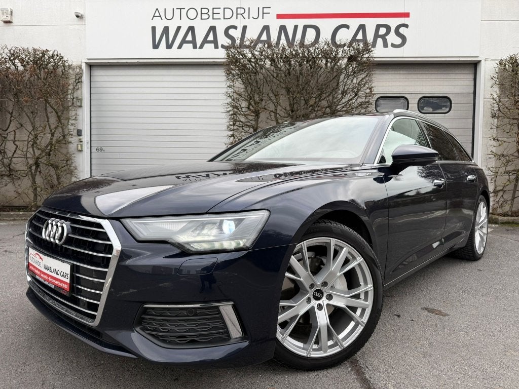 Audi A6 Avant 40 TDI S Tronic Design | 2019 | 105.585 KM, Auto's, Blauw, Leder, Bedrijf, 5 deurs