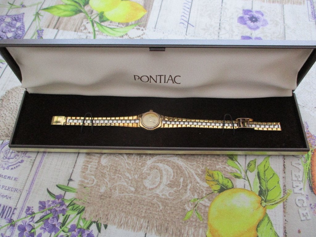 Pontiac vergulde dames horloge, Overige merken, Overige materialen, Polshorloge, Overige materialen