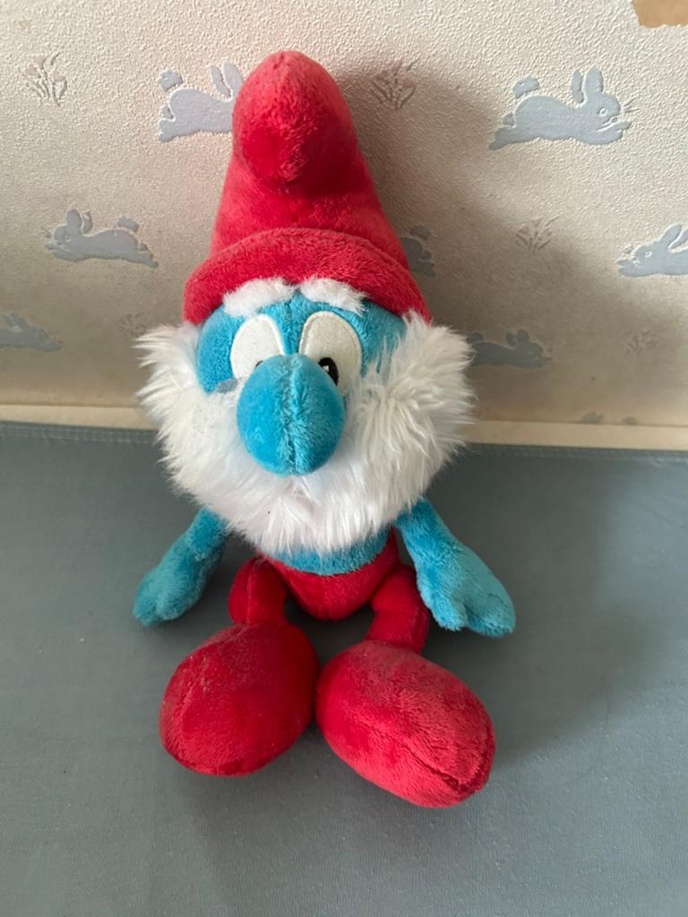 Knuffel smurf, Ophalen, Zo goed als nieuw, Grote Smurf, Poppetje, Figuurtje of Knuffel