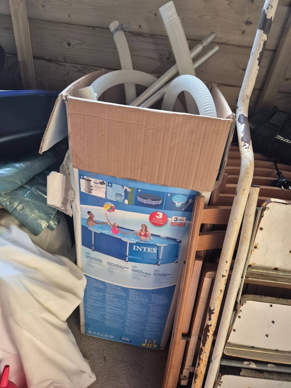 Gratis intex zwembad, Ophalen