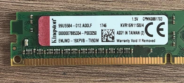 💻 RAM DDR3 8GB (2x4GB) Kingston 1600MHz, Computers en Software, RAM geheugen, Zo goed als nieuw, DDR3, Ophalen of Verzenden