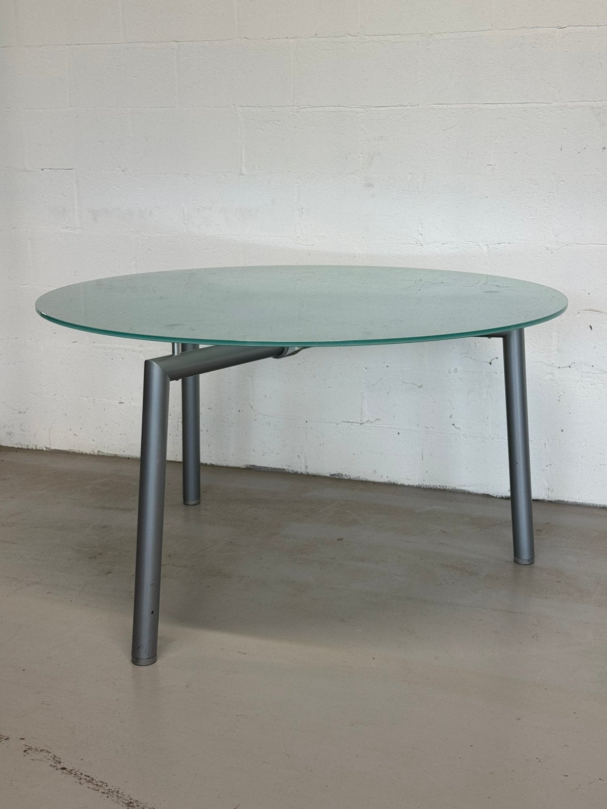 Table ronde design Ultom Italia – Lorenzo Marcolin, Enlèvement, Utilisé, Verre
